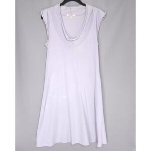 PRAIRIE UNDERGROUND Shift Dress LARGE Women's 100% ORGANIC COTTON Lilac Purple